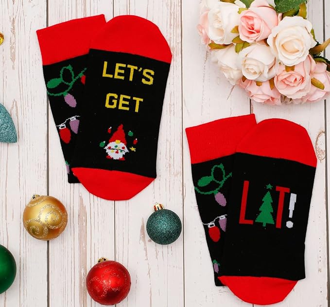 Funny Christmas Socks for Men & Women – Novelty Xmas Holiday Gift & Stocking Stuffer