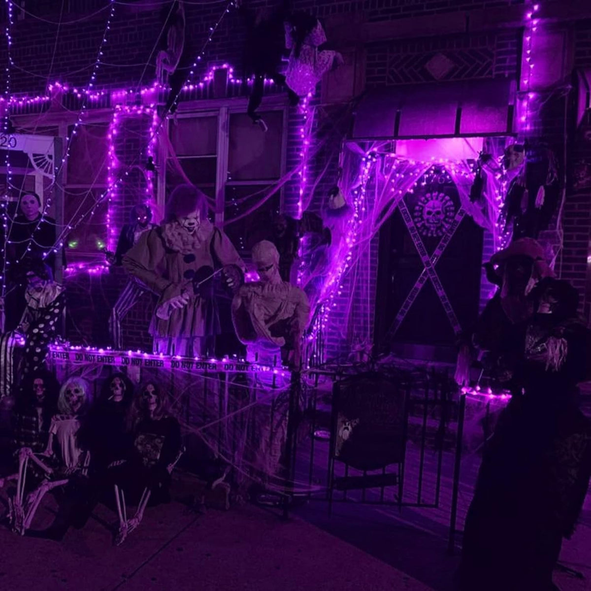 Purple Halloween Fairy String Lights – 20FT 60 LED Battery Operated Copper Wire Lights