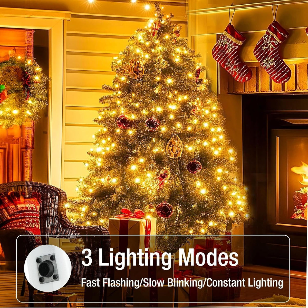 6-Pack Fairy String Lights – 7FT 20 LED Warm White Battery Operated Twinkle Lights