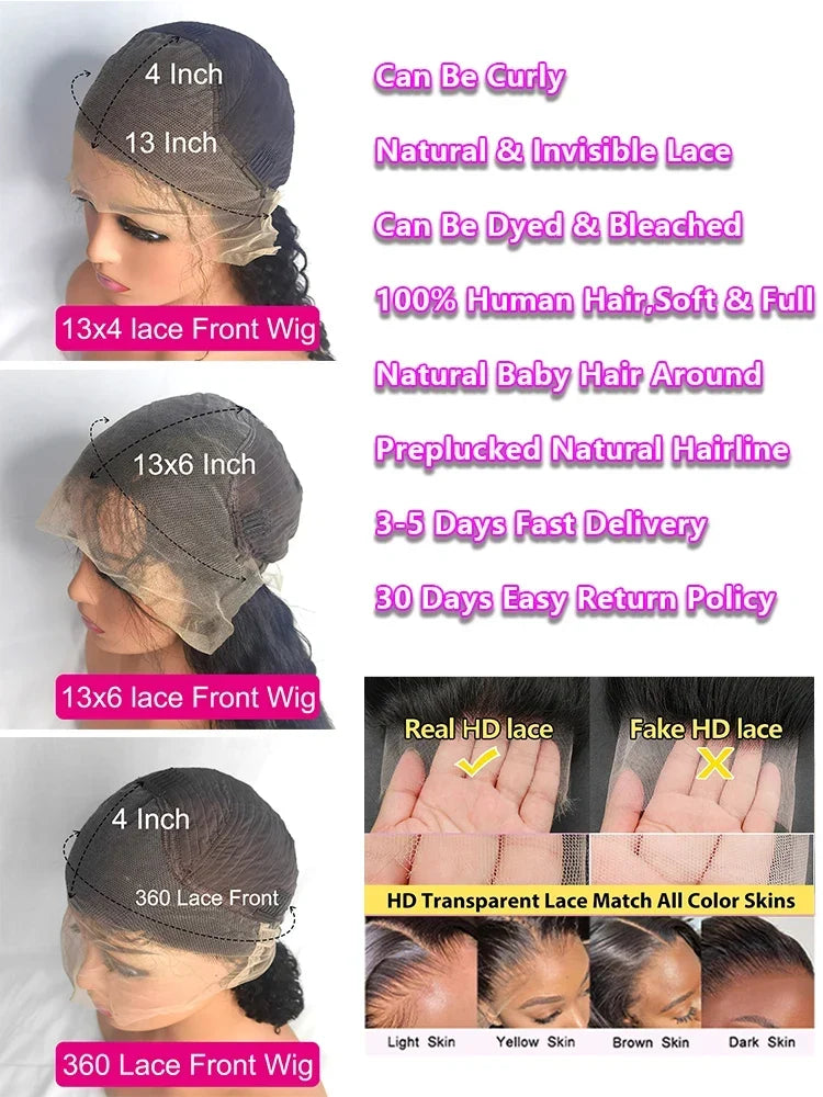 Density Curly Human Hair Wigs