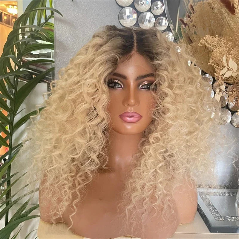 Deep Curly Blonde Wig