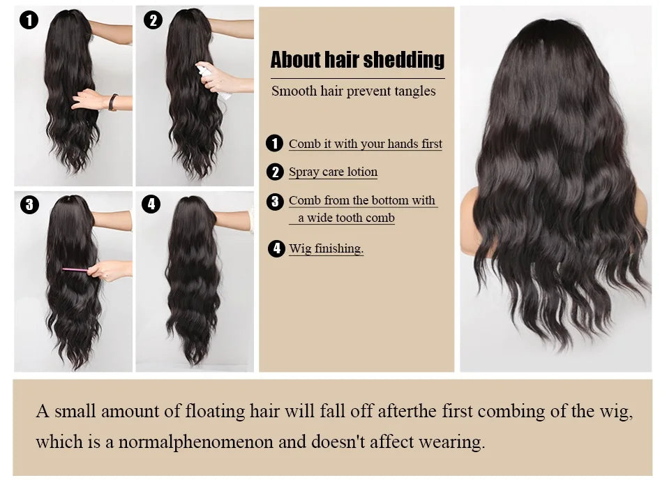Black Hair Long Straight Wigs