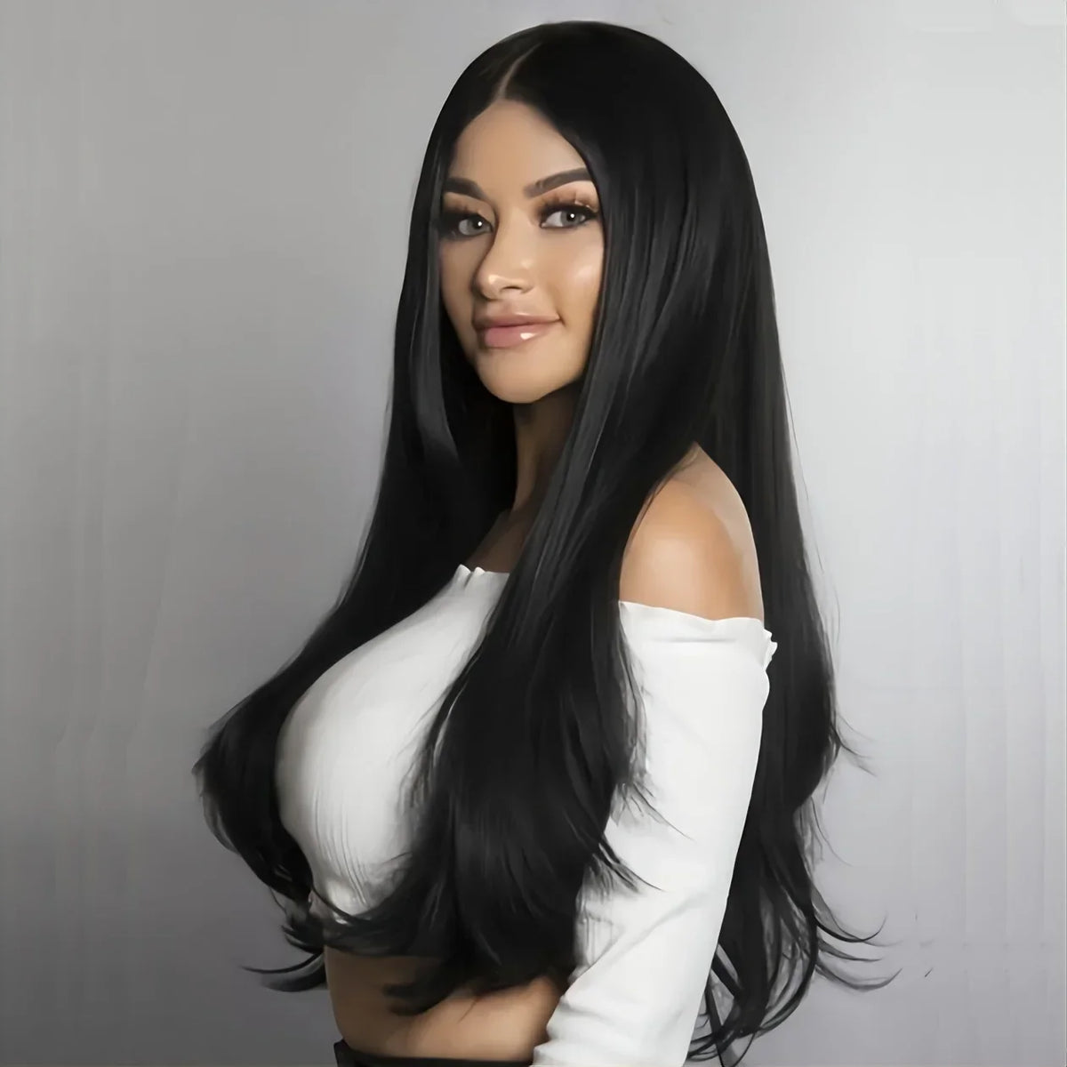 Women's Wig Black Long