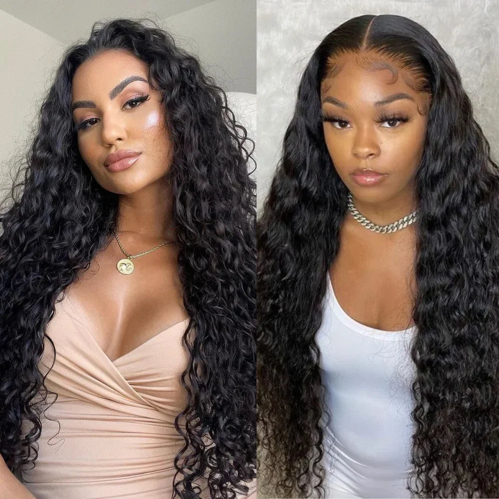 Black Long Curly Lace Front