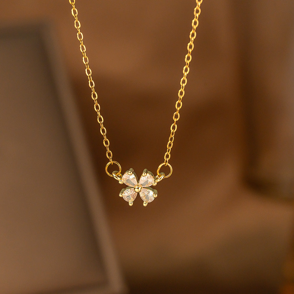 Single-diamond Pendant Necklace