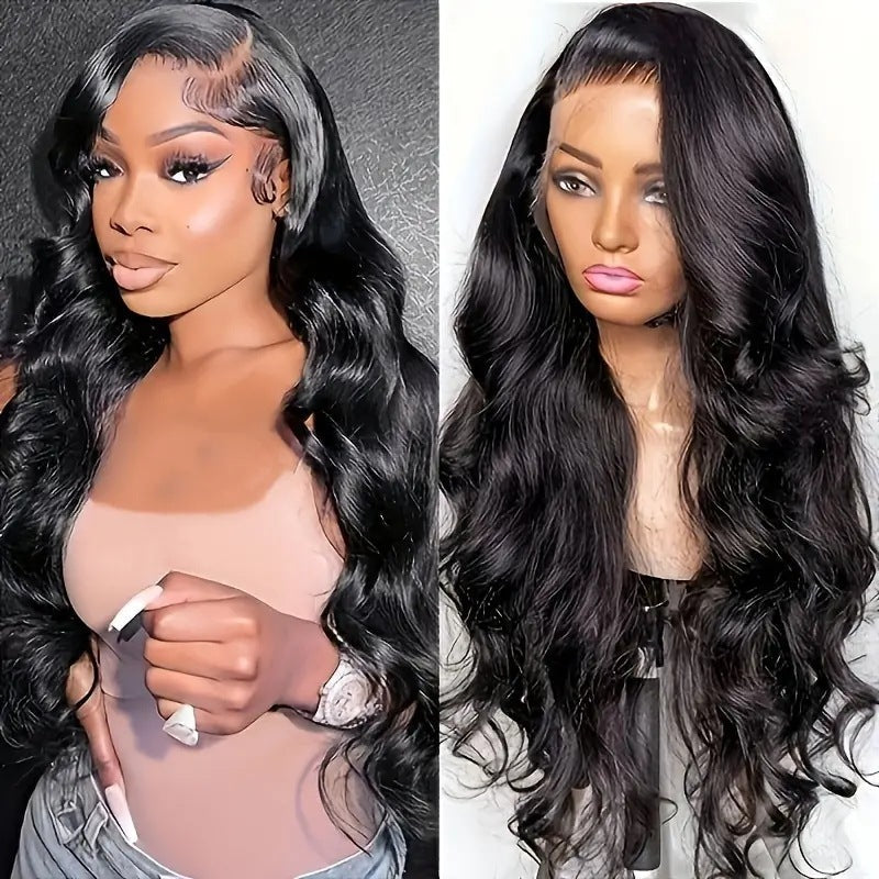 Lace Chemical Fiber Black Big Wave Headgear